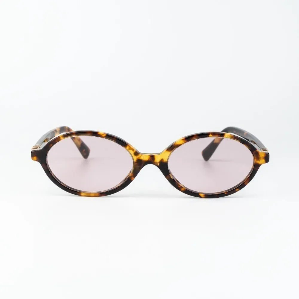 Miu Miu REGARD Men Sunglasses Honey Havana Pink MU04ZS 14L4I0 NEW AUTHENTIC
